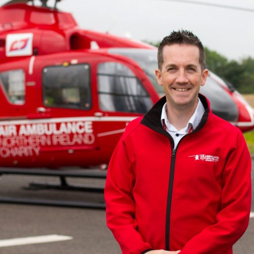 Damien McAnespie, Air Ambulance NI Area Fundraising Manager. Damien McAnespie, Air Ambulance NI Area Fundraising Manager.