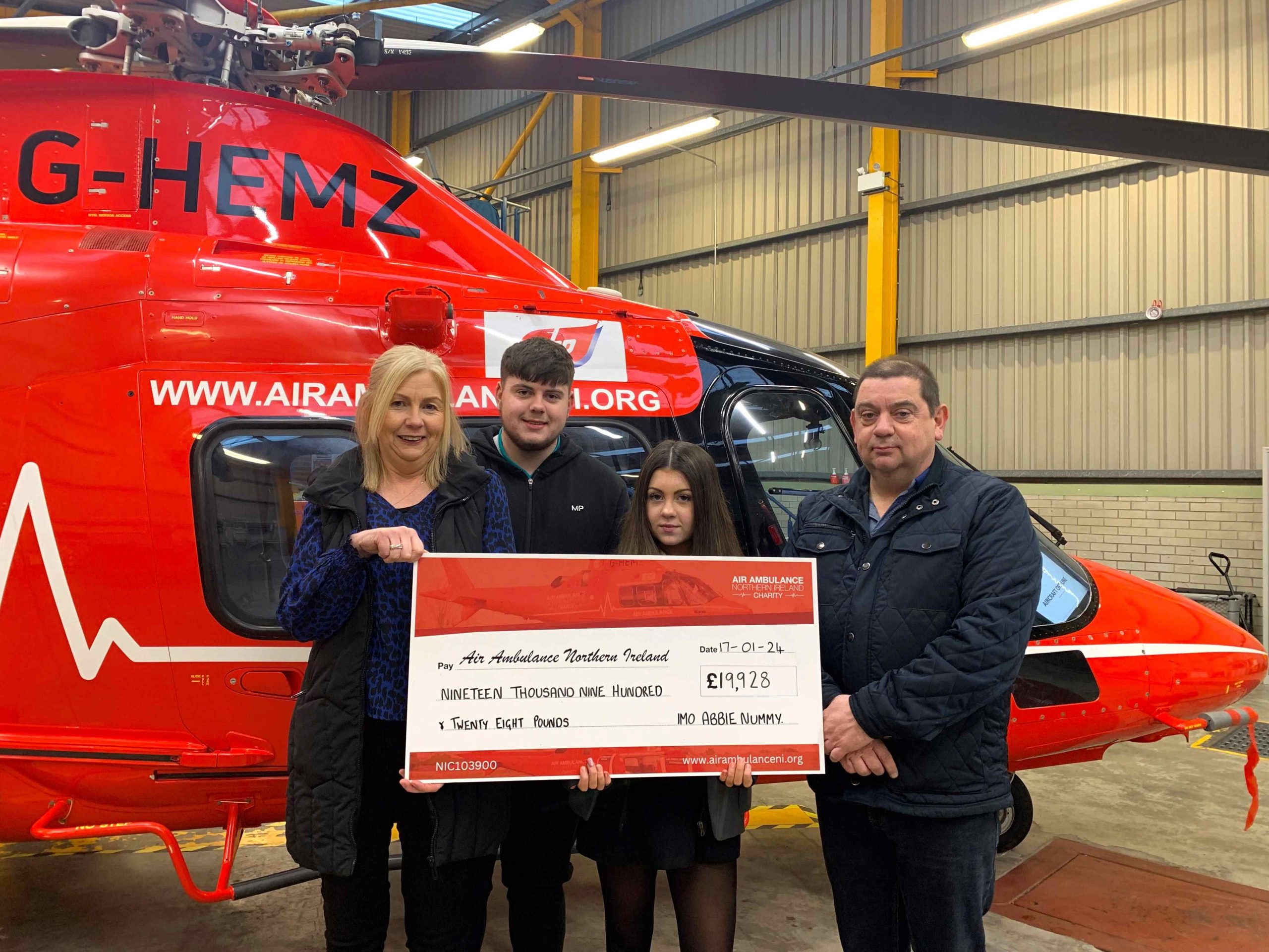 A generous donation honouring a well-loved girl – Air Ambulance NI